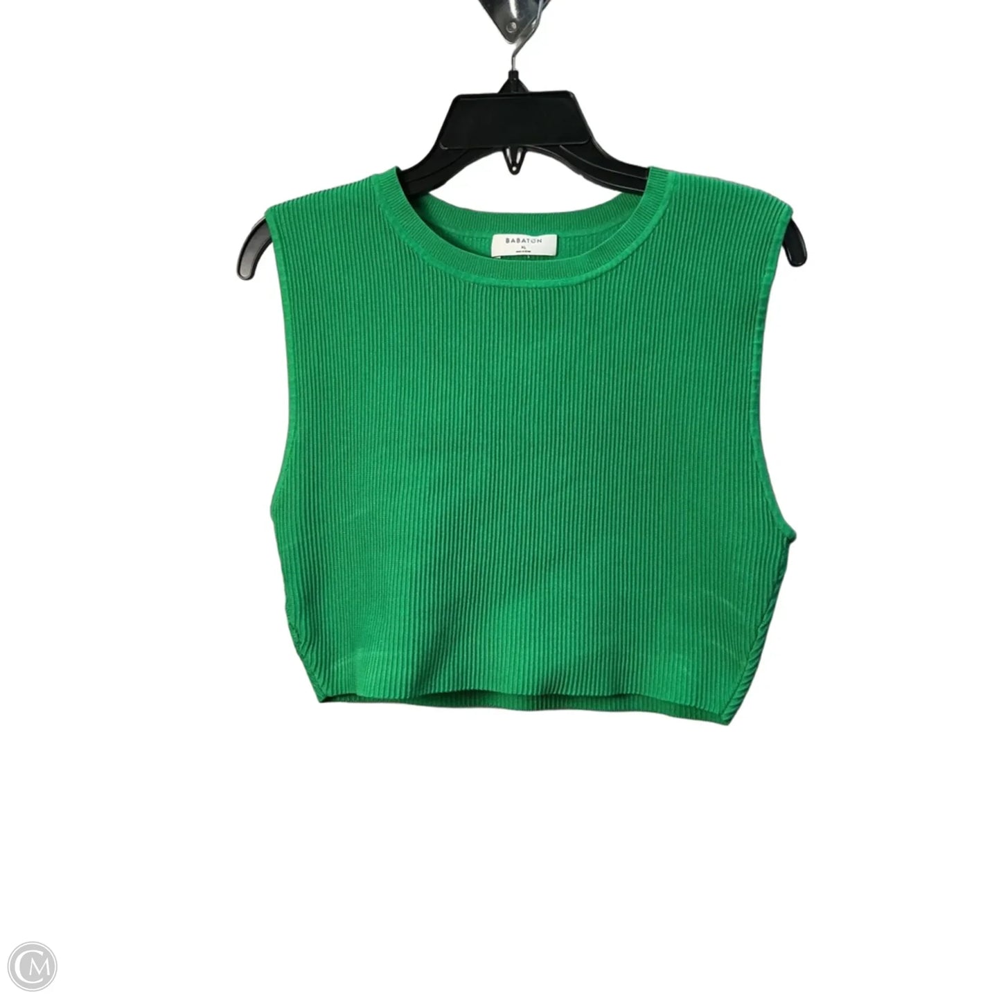Top Sleeveless By Babaton In Green, Size: Xl
