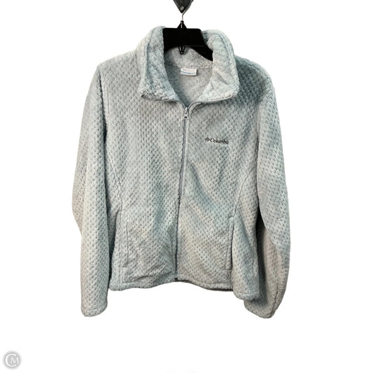Jacket Faux Fur & Sherpa By Columbia In Blue, Size: L