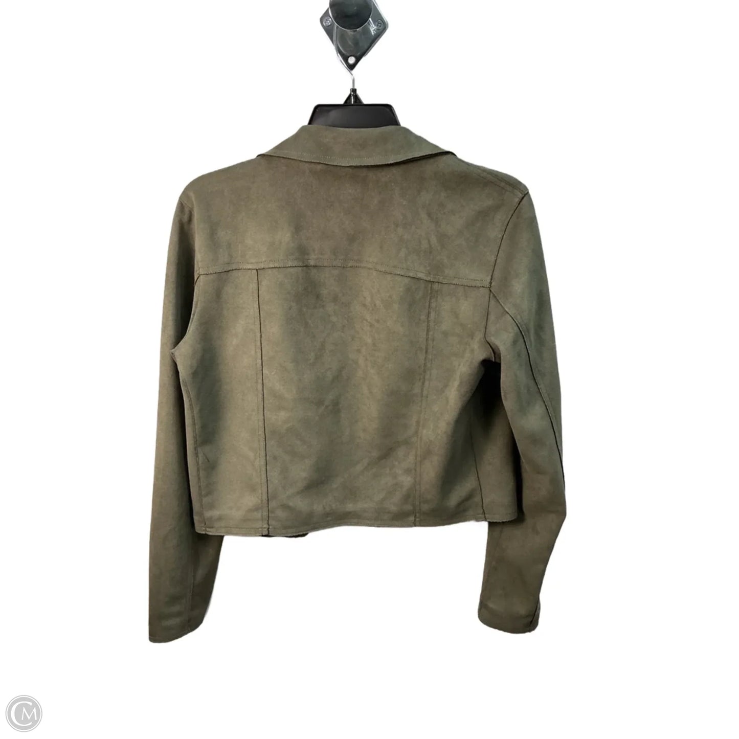 Jacket Moto By Anthropologie In Green, Size: S