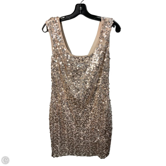 Dress Party Midi By Guess In Gold, Size: L