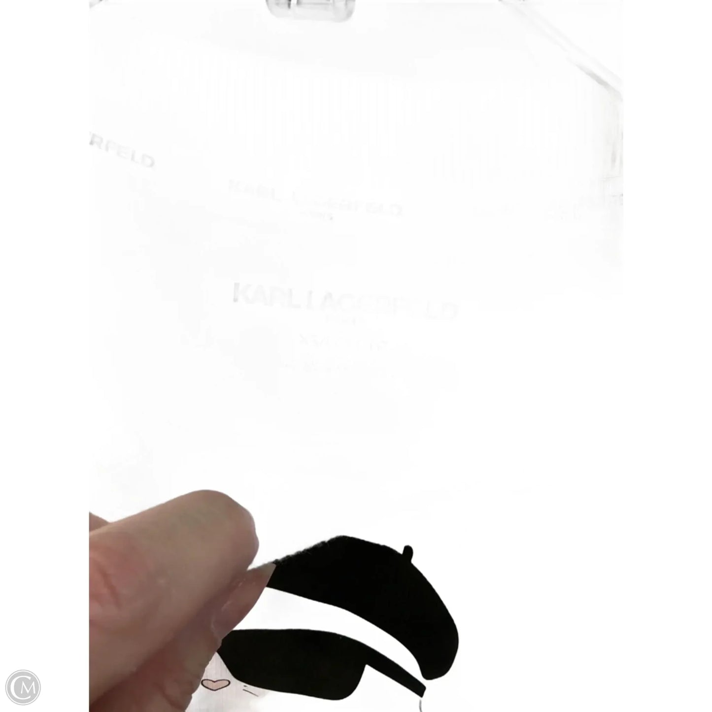 Top Long Sleeve Designer By Karl Lagerfeld In White, Size: Xs