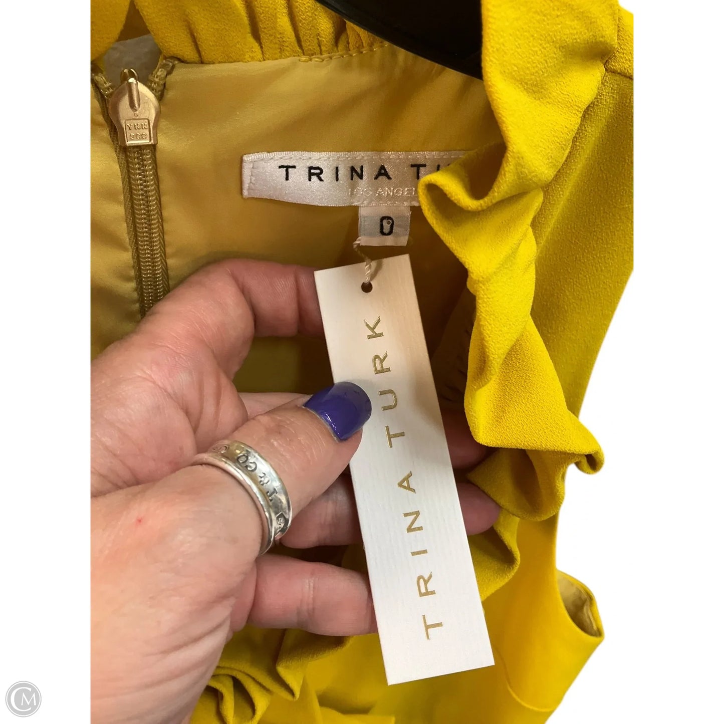 Dress Casual Midi By Trina Turk In Yellow, Size: 0