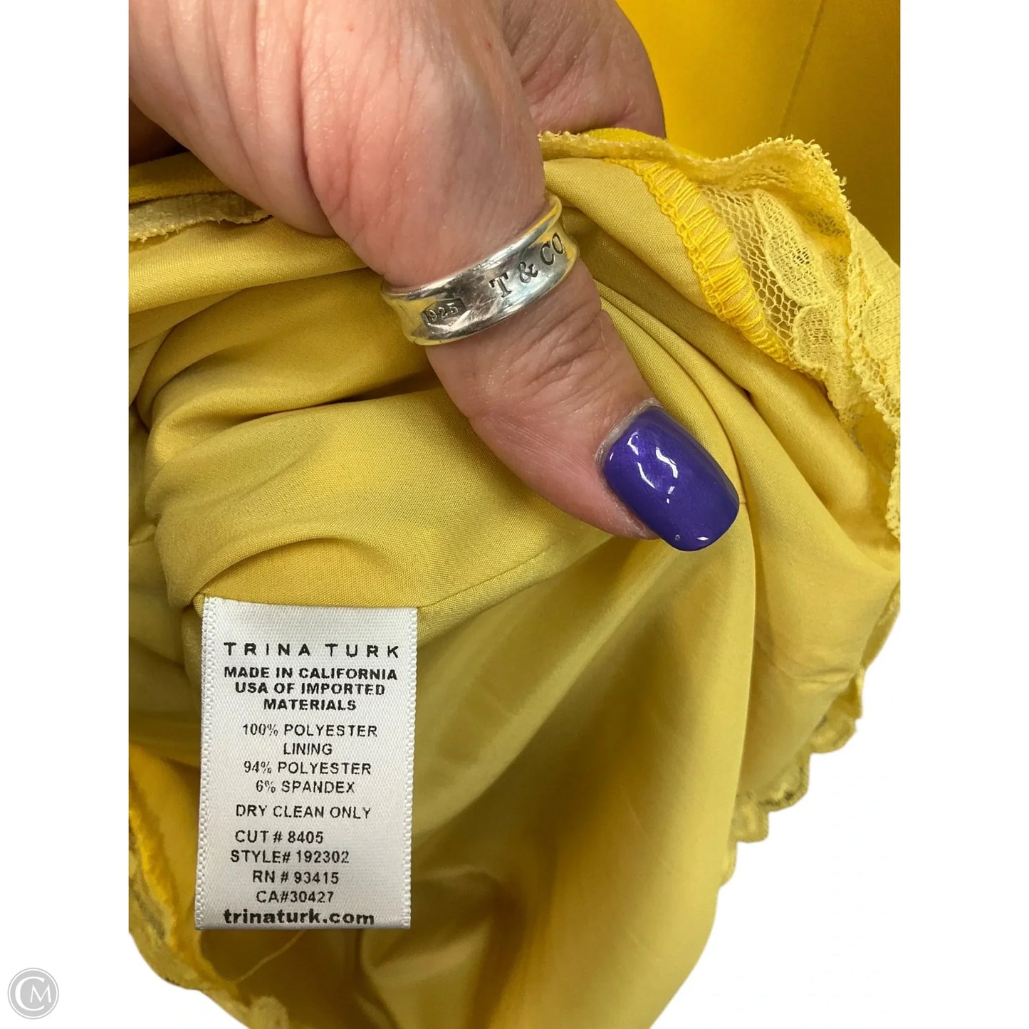 Dress Casual Midi By Trina Turk In Yellow, Size: 0