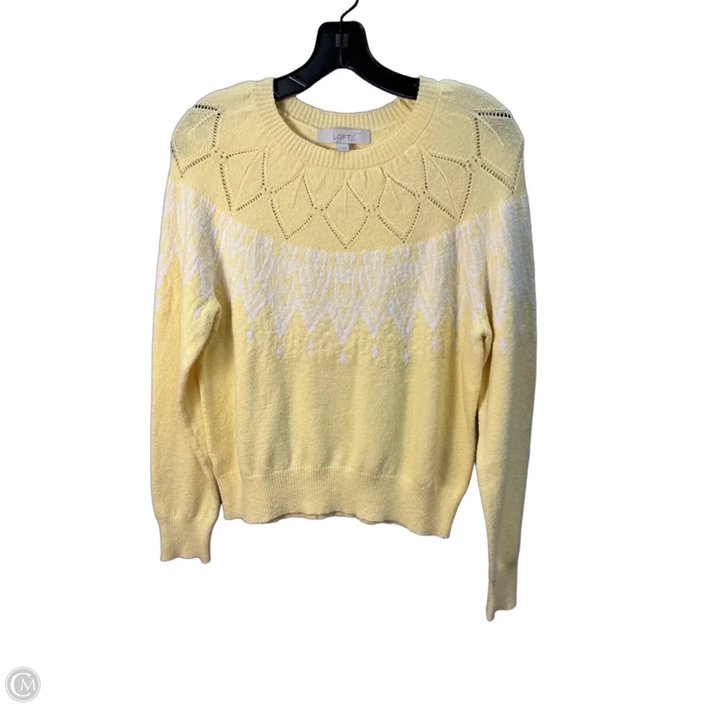 Sweater By Loft In Yellow, Size: M