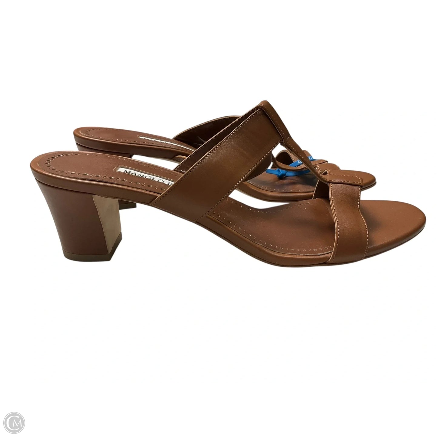 Shoes Designer By Manolo Blahnik In Brown, Size: 9