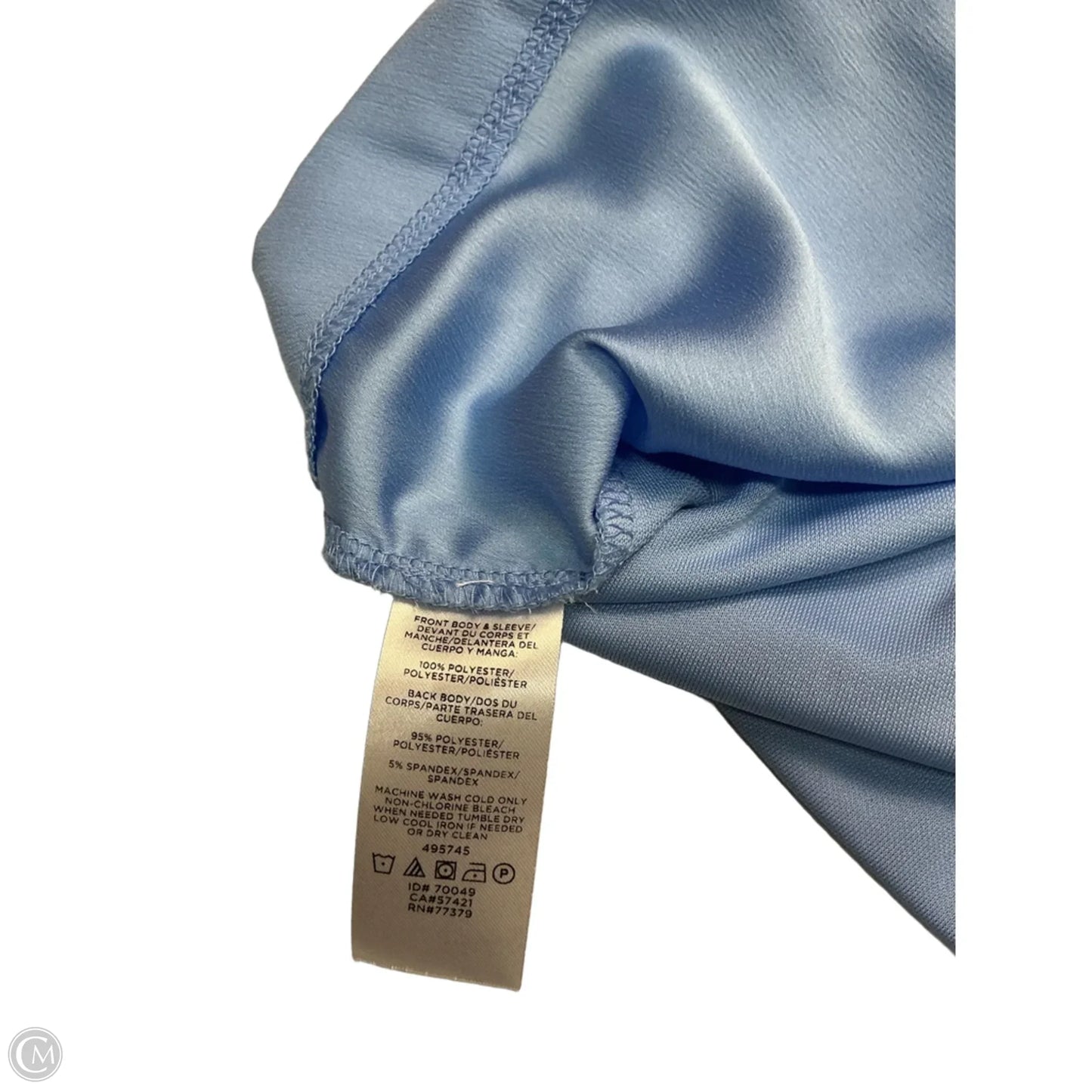 Top Short Sleeve By Ann Taylor In Blue, Size: S