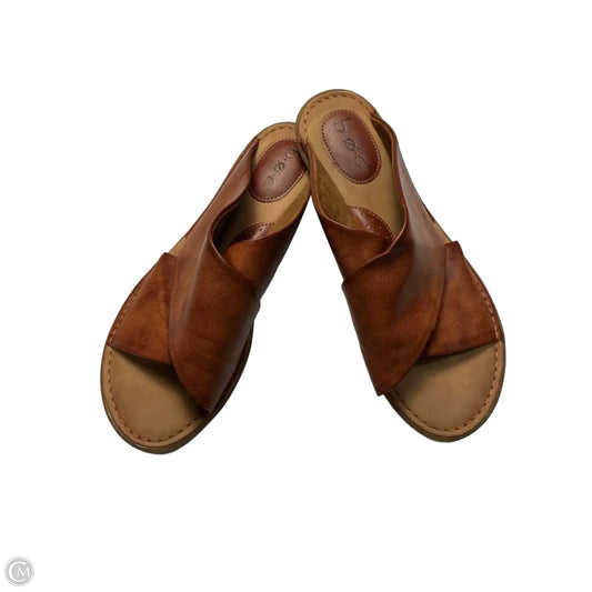 Sandals Flats By Boc In Brown, Size: 9