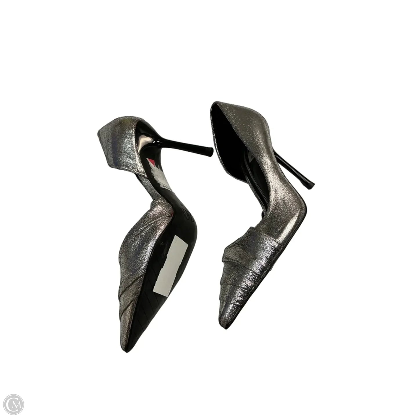 Shoes Heels Stiletto By Zara In Silver, Size: 10