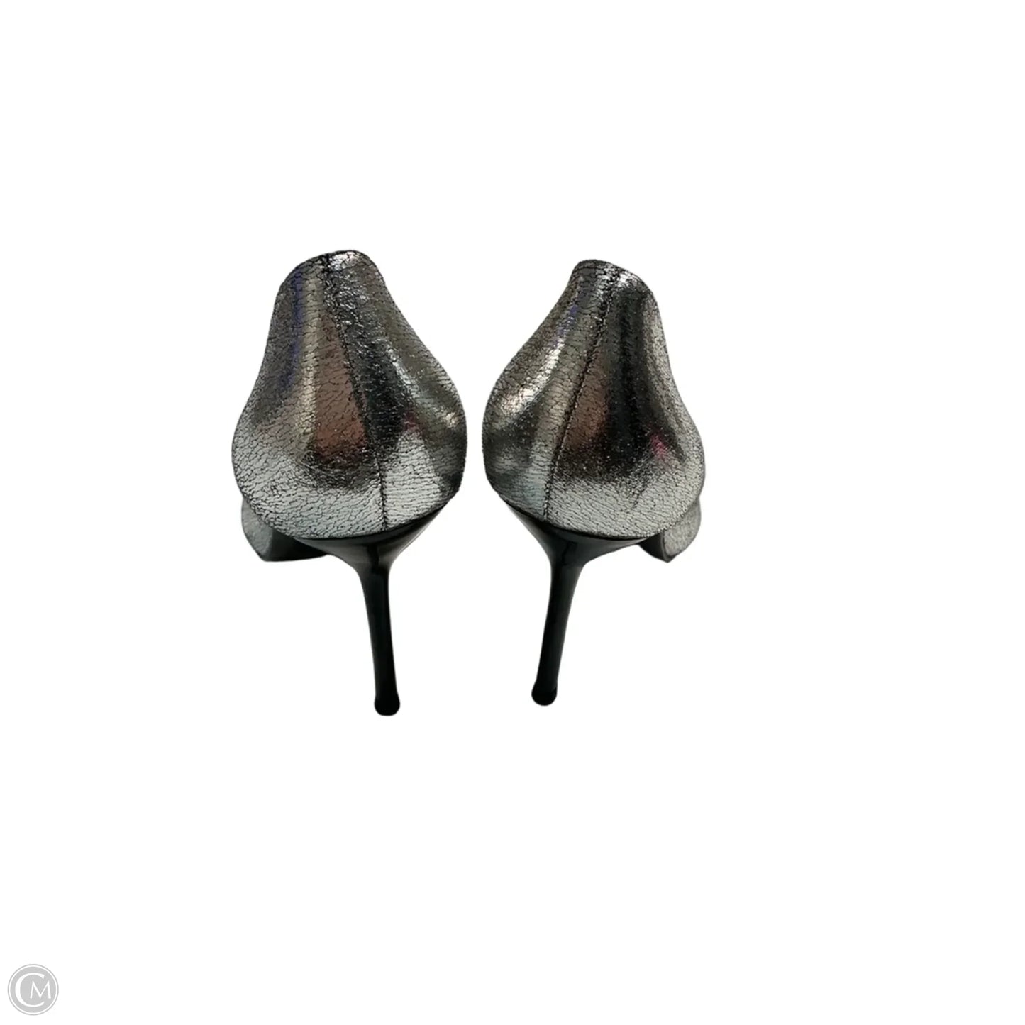 Shoes Heels Stiletto By Zara In Silver, Size: 10