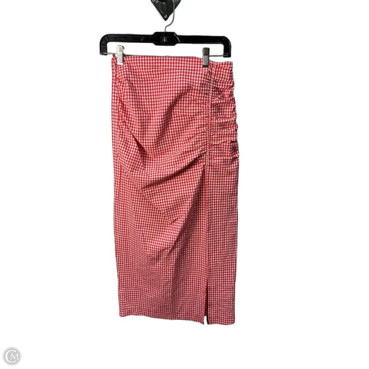 Skirt Maxi By Zara In Red, Size: S