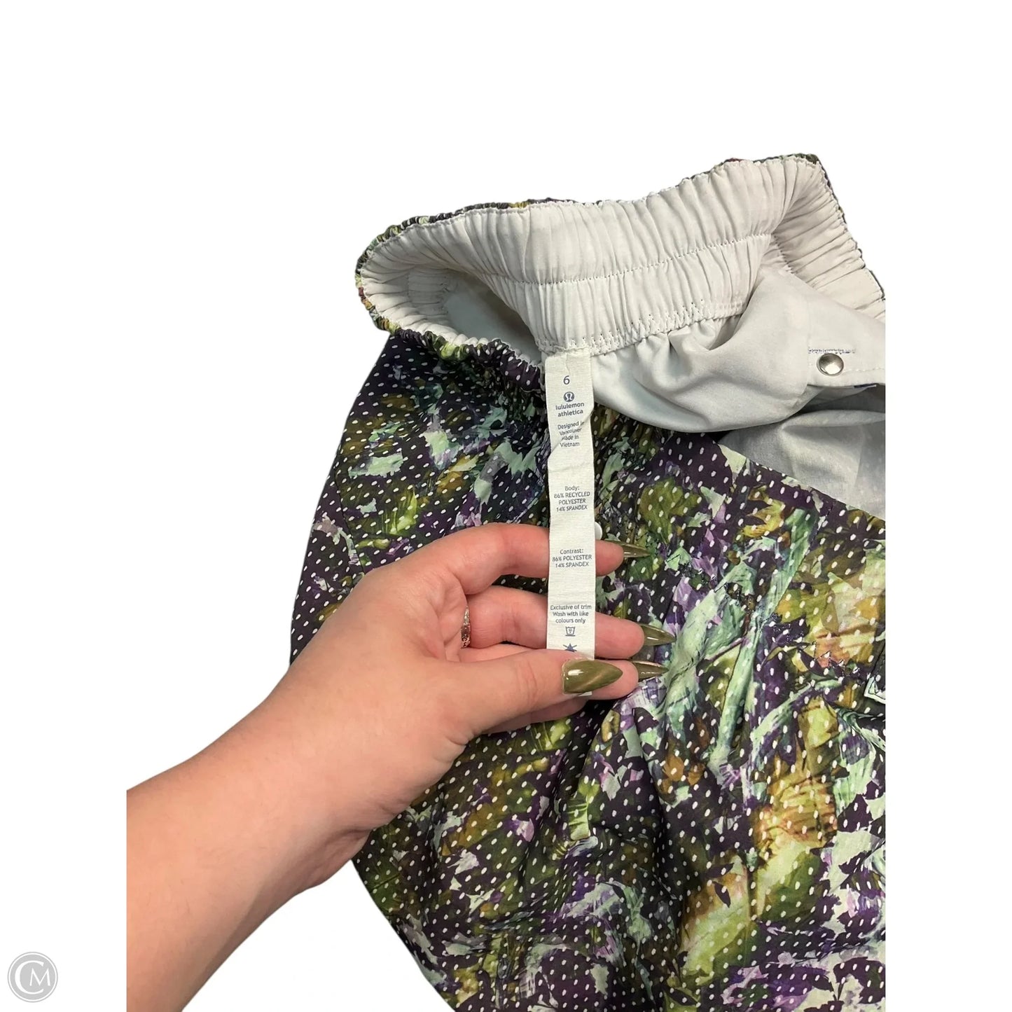 Athletic Shorts By Lululemon In Multi-colored, Size: 6
