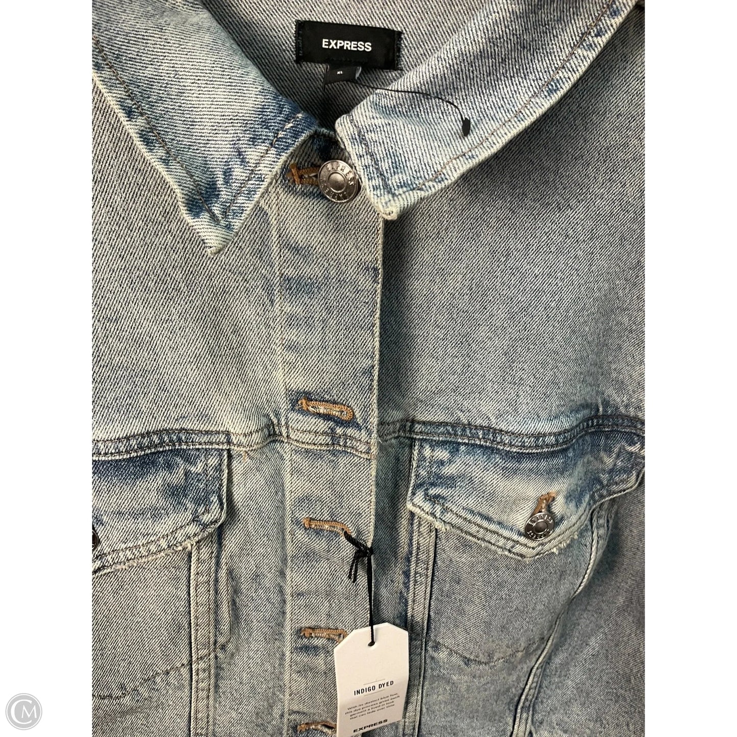 Jacket Denim By Express In Blue, Size: Xl
