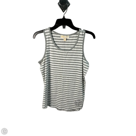 Top Sleeveless By Michael By Michael Kors In Striped Pattern, Size: M