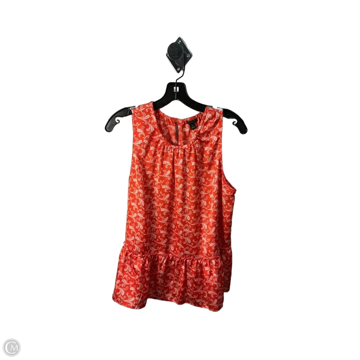 Top Sleeveless By Ann Taylor In Orange, Size: M