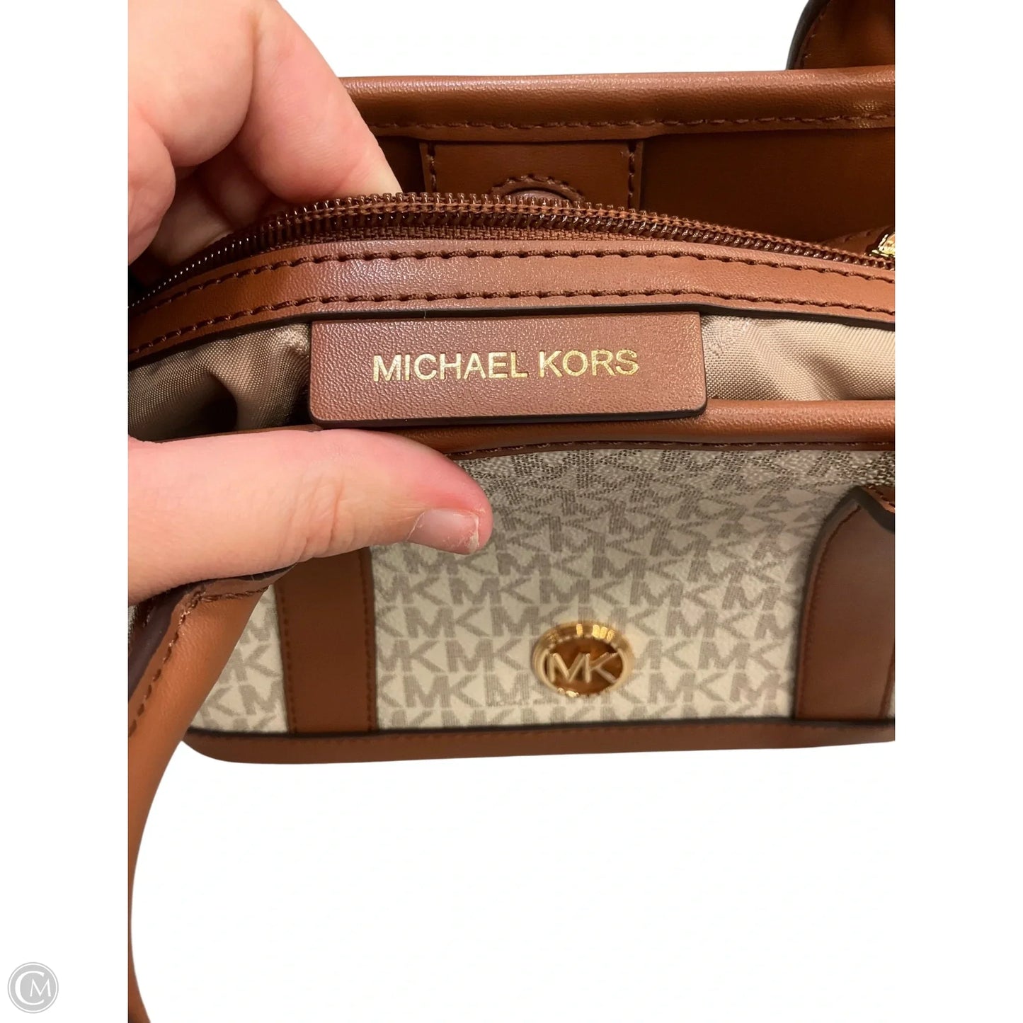 Crossbody Designer By Michael Kors, Size: Medium