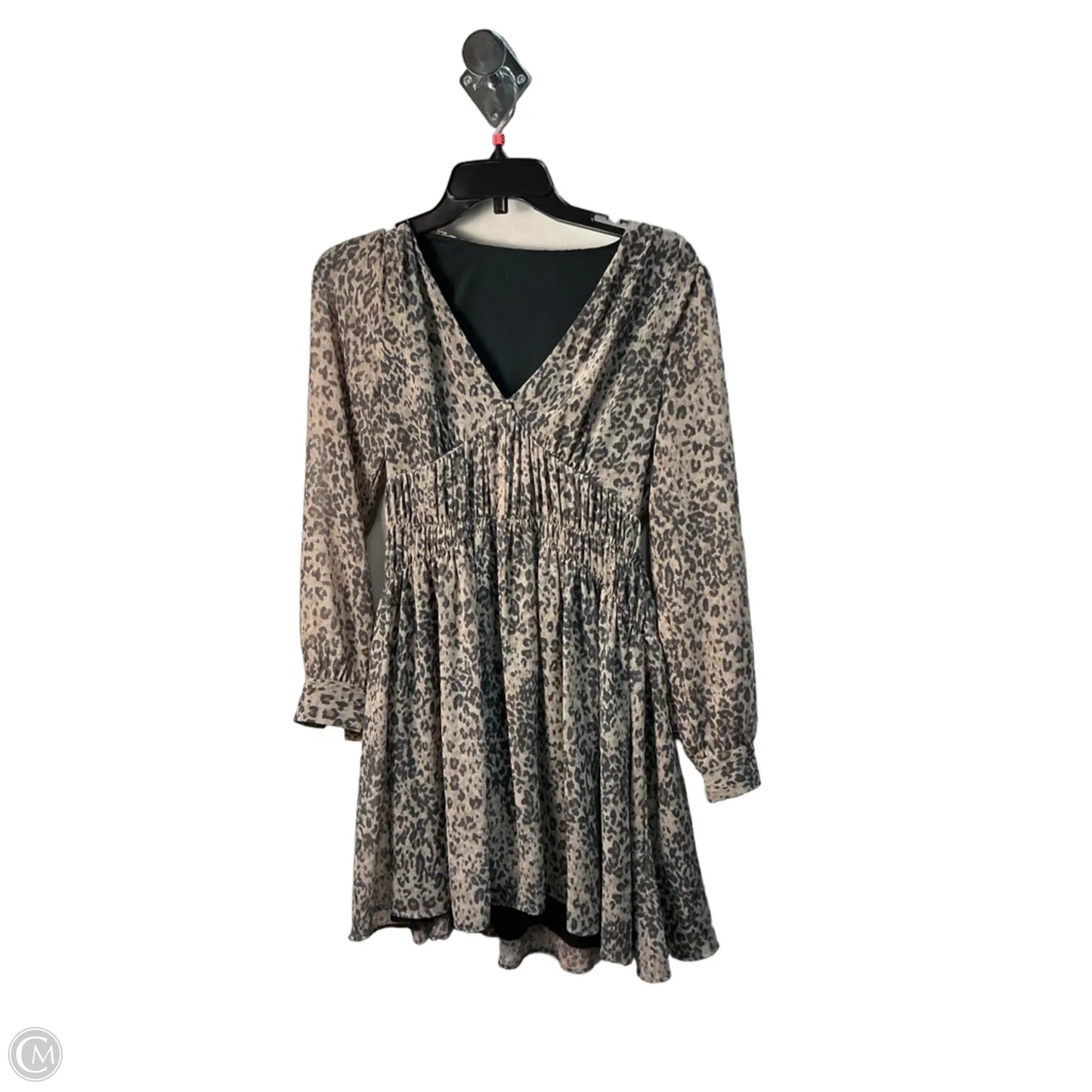 Dress Designer By All Saints In Animal Print, Size: S