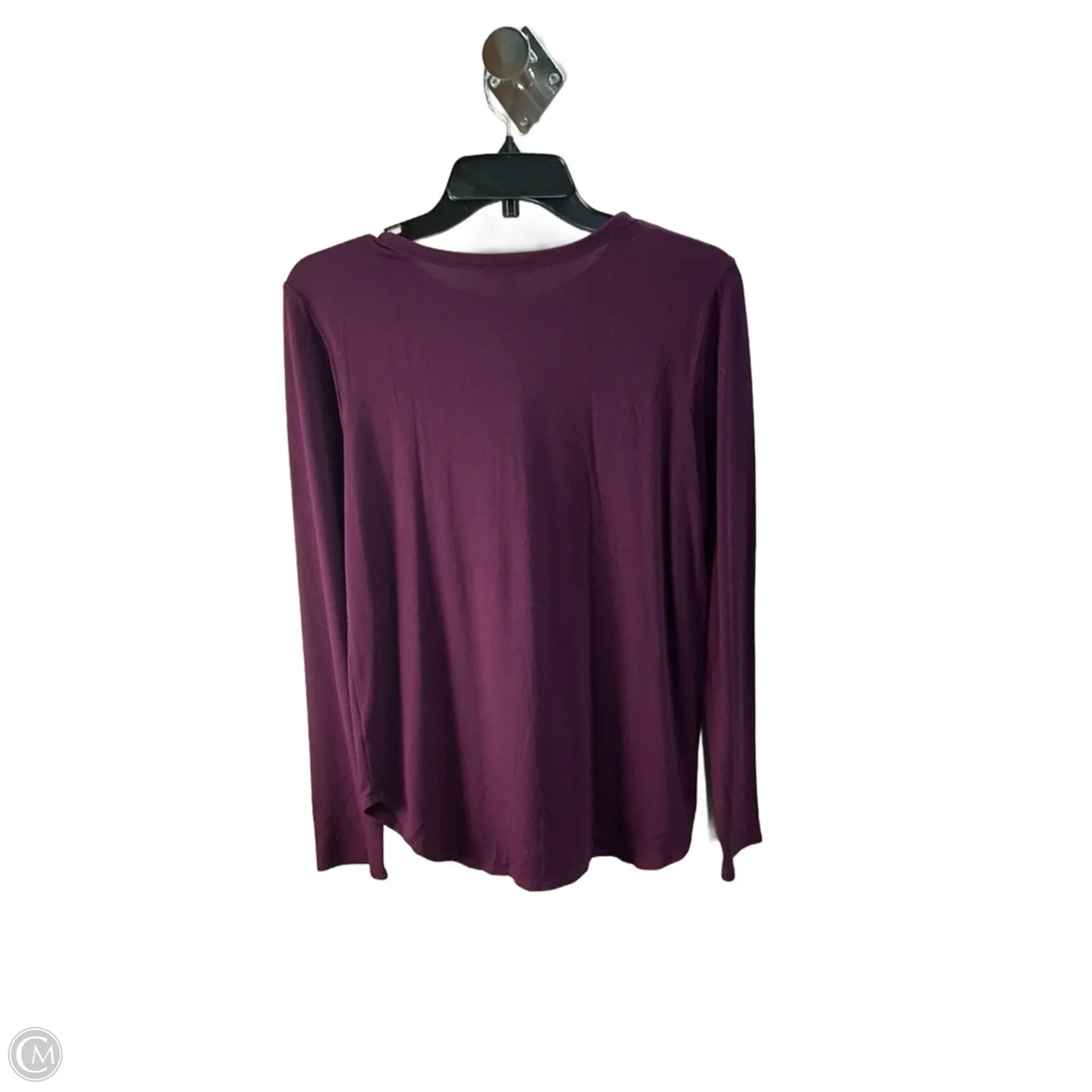 Top Long Sleeve Basic By Eileen Fisher In Purple, Size: S