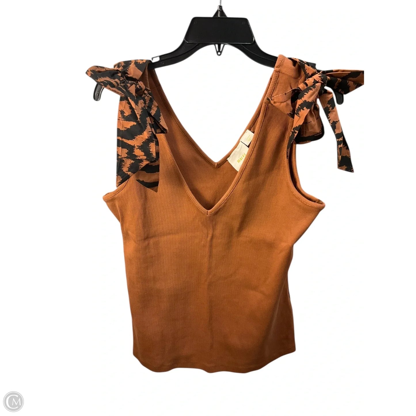 Top Sleeveless By Maeve In Bronze, Size: L