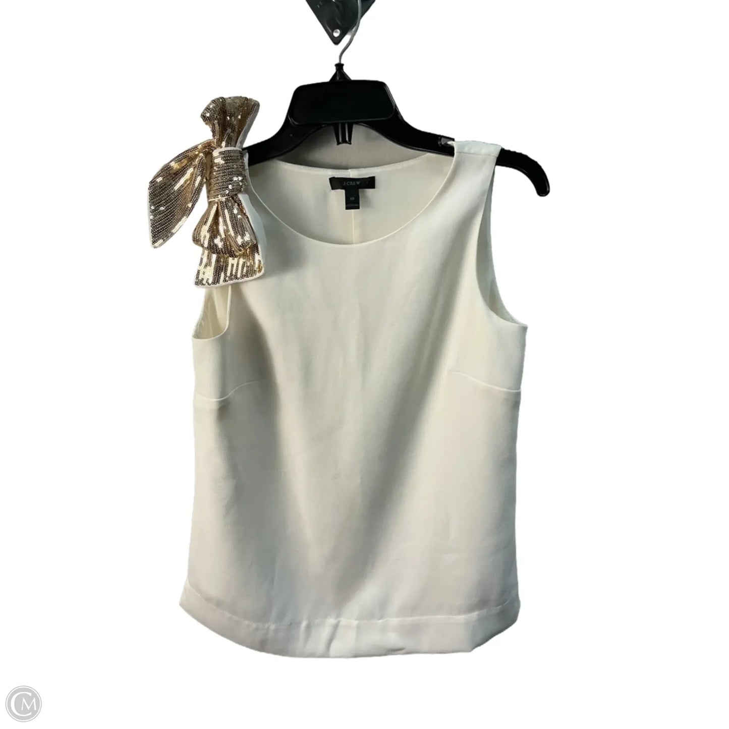 Top Sleeveless By J. Crew In Cream, Size: Xs