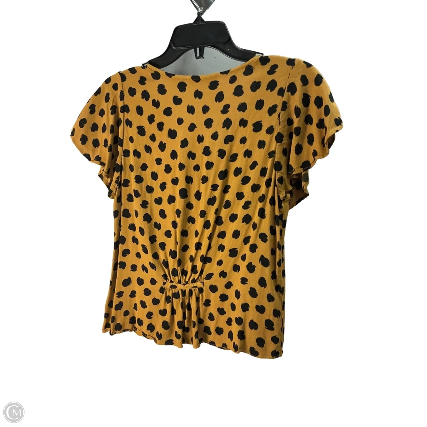 Top Short Sleeve By Madewell In Animal Print, Size: S