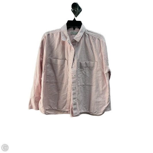 Top Long Sleeve By Everlane In Striped Pattern, Size: S