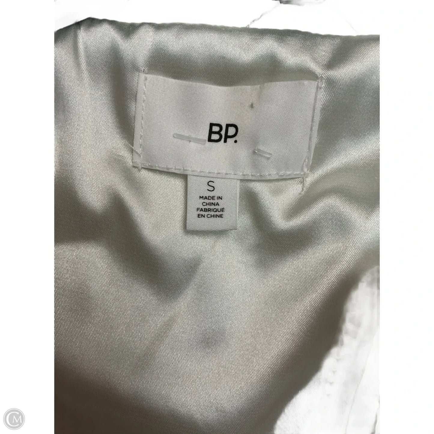 Jacket Puffer & Quilted By Bp In White, Size: S