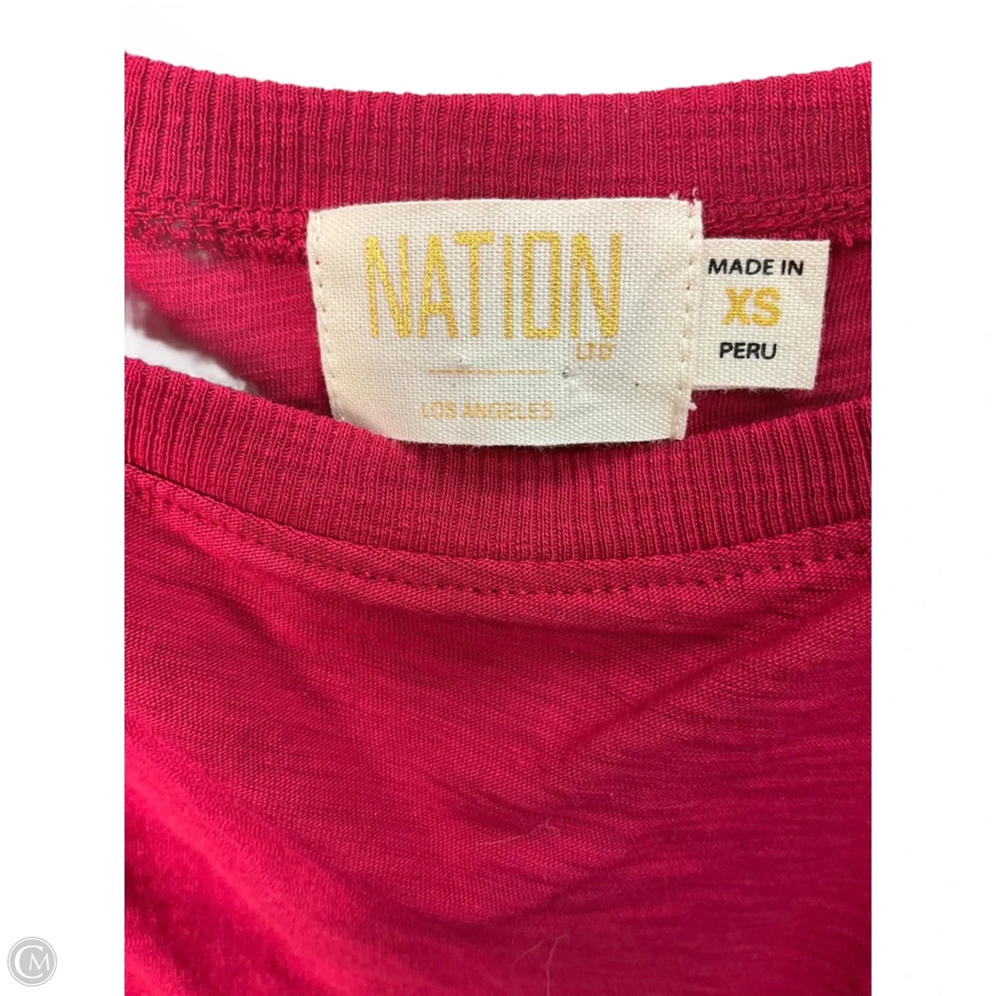 Top Long Sleeve By Nation In Red, Size: Xs
