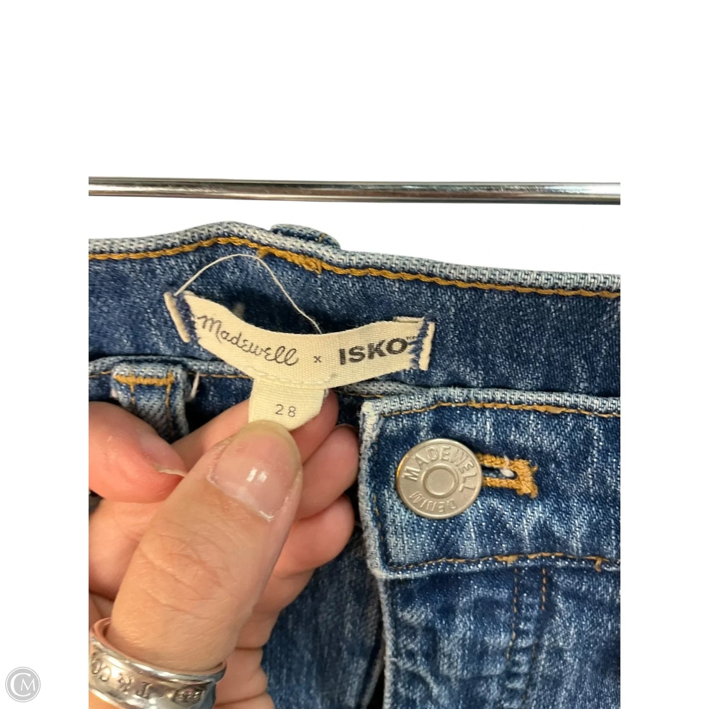 Jeans Skinny By Madewell In Blue, Size: 6