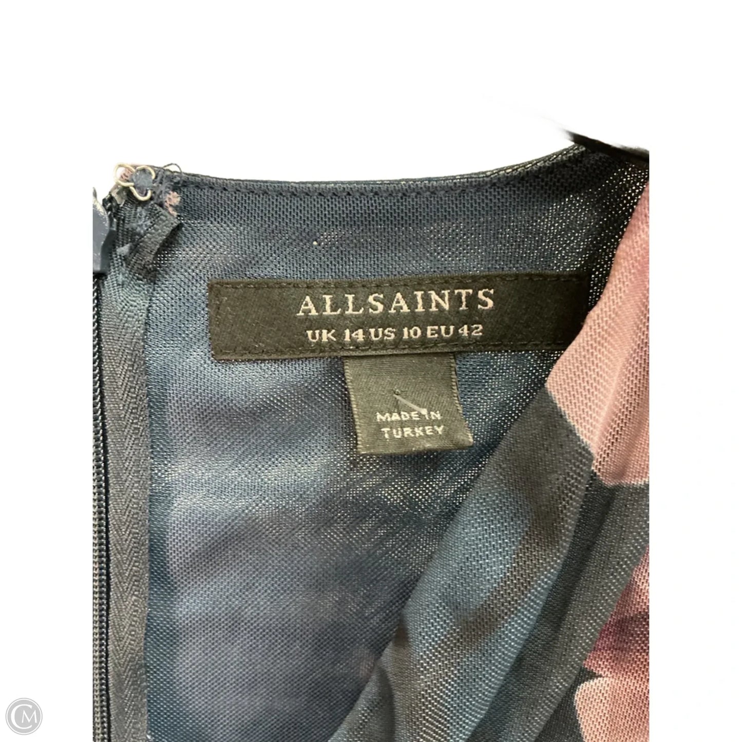 Dress Designer By All Saints In Blue, Size: M