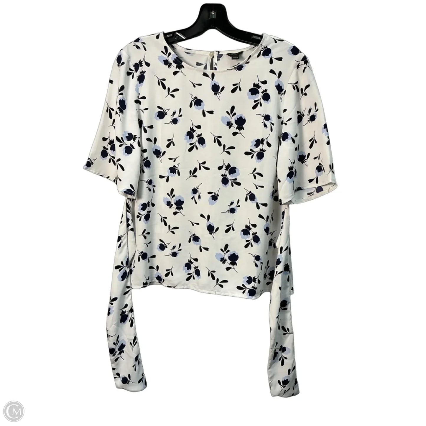 Top Short Sleeve By Ann Taylor In White, Size: S