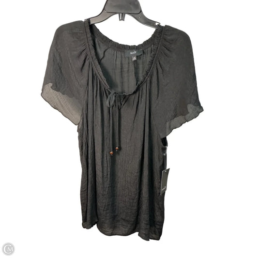 Top Short Sleeve By Naif In Black, Size: 16