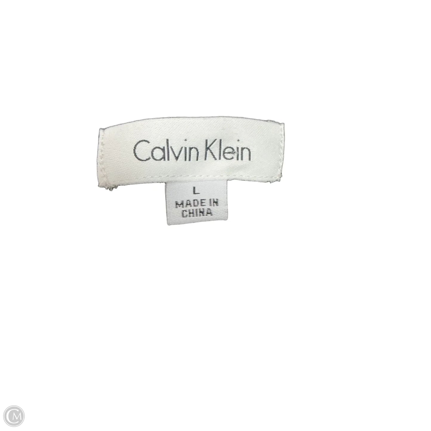 Top Sleeveless By Calvin Klein In Black, Size: L