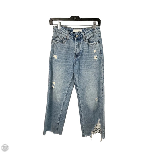 Jeans Wide Leg By Vervet In Blue Denim, Size: 0