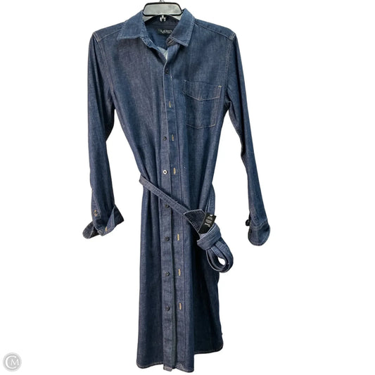 Dress Casual Maxi By Lauren By Ralph Lauren In Blue Denim, Size: M