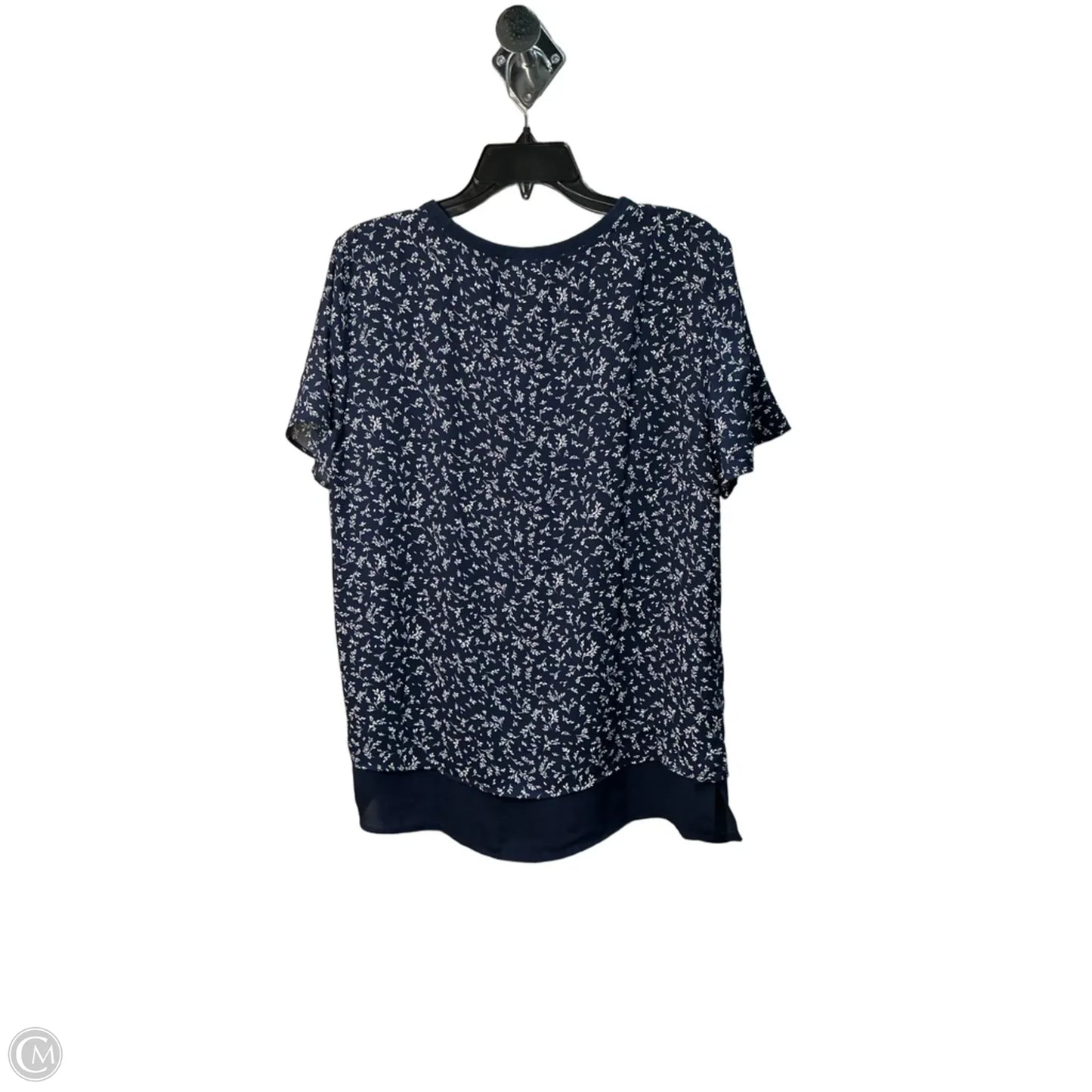 Top Short Sleeve By Hilary Radley In Blue, Size: M