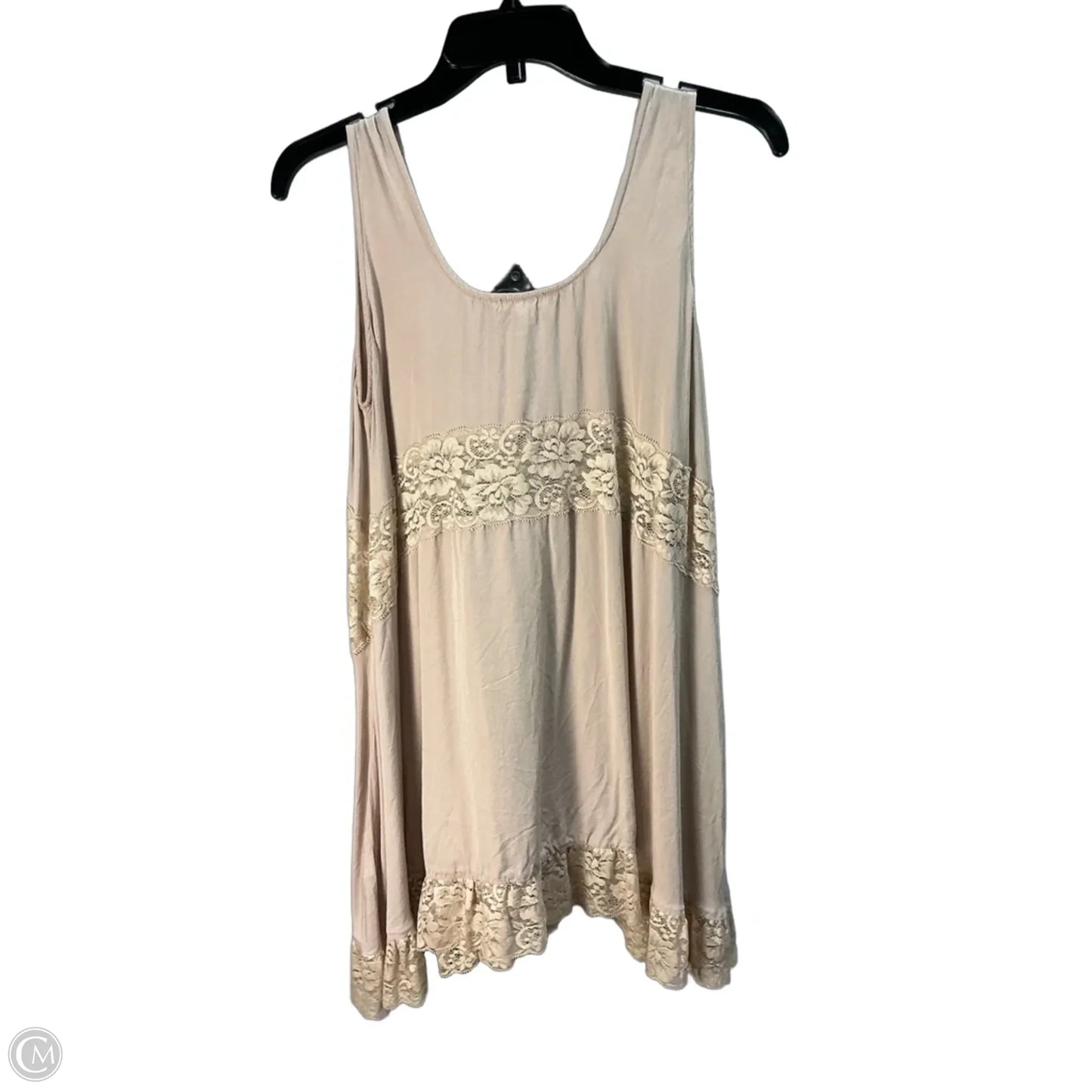 Tunic Sleeveless By Easel In Tan, Size: S