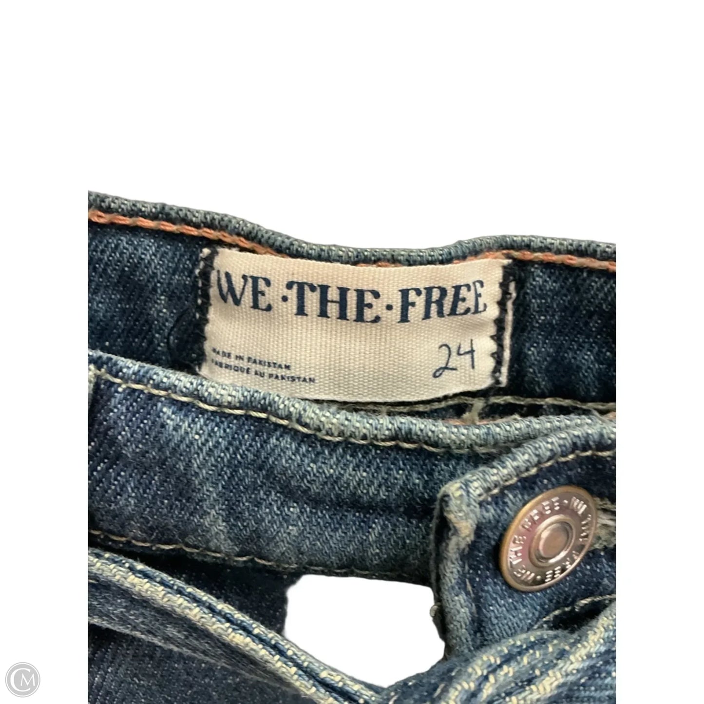 Jeans Wide Leg By We The Free In Blue Denim, Size: 0