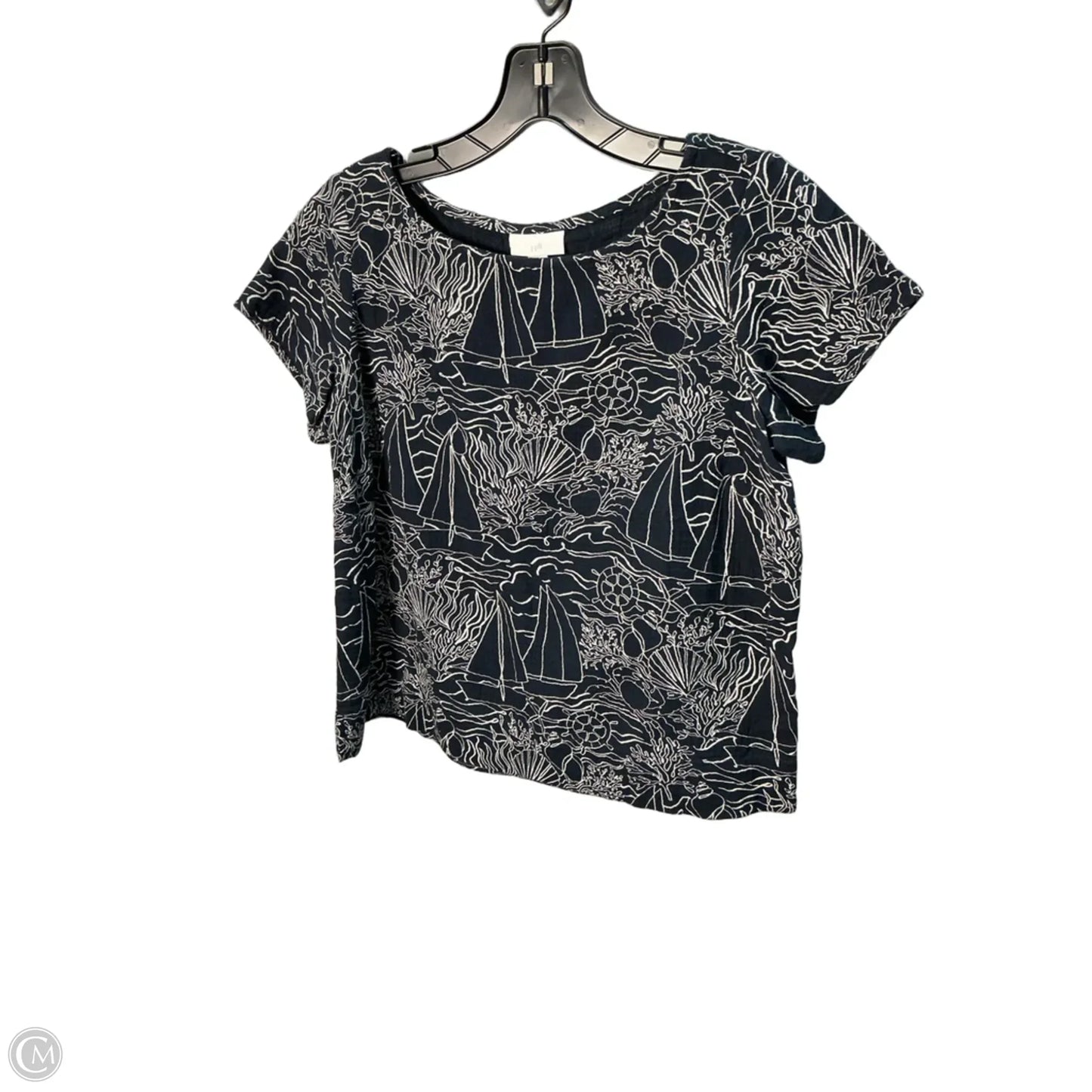 Top Short Sleeve By J. Jill In Blue, Size: Xs