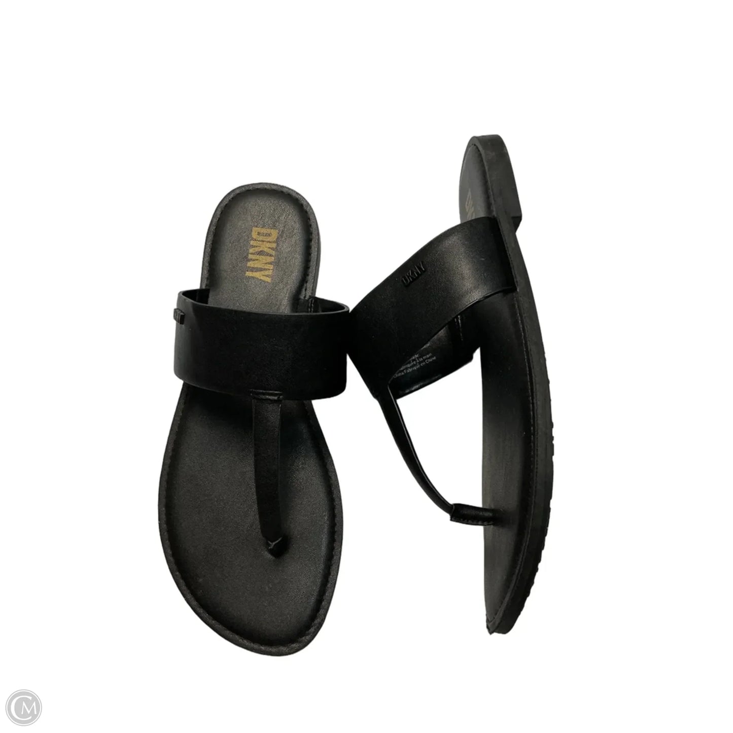 Sandals Flats By Dkny In Black, Size: 6
