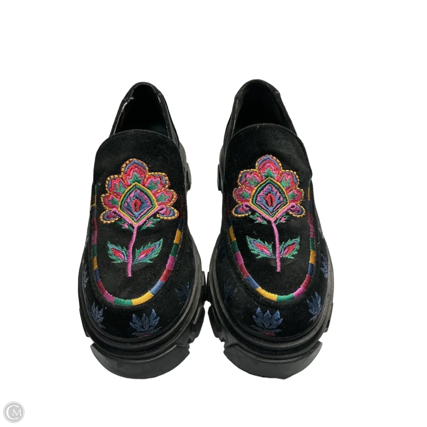 Shoes Heels Platform By Farm Rio In Black, Size: 6