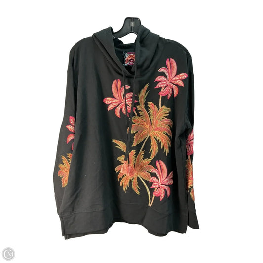 Sweatshirt Designer By Johnny Was In Black, Size: L