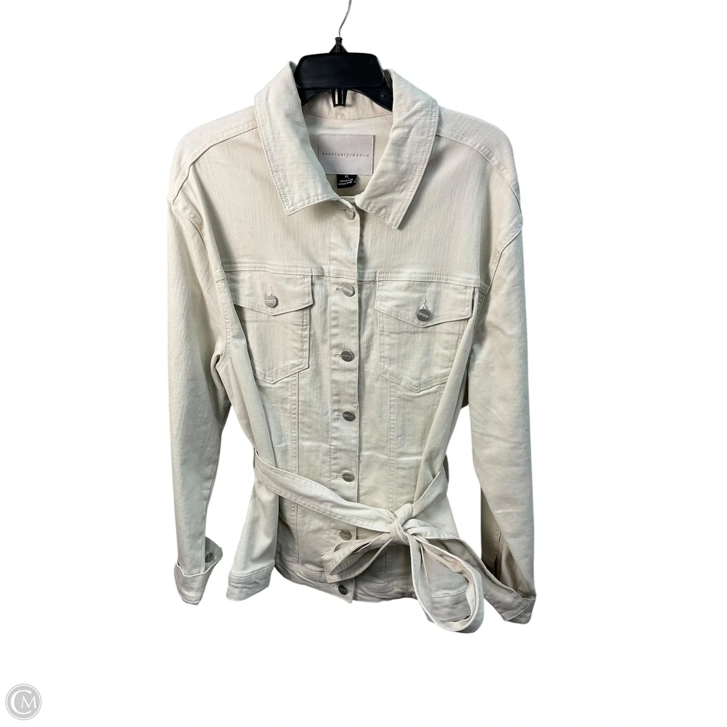 Jacket Denim By Sanctuary In Beige, Size: Xl