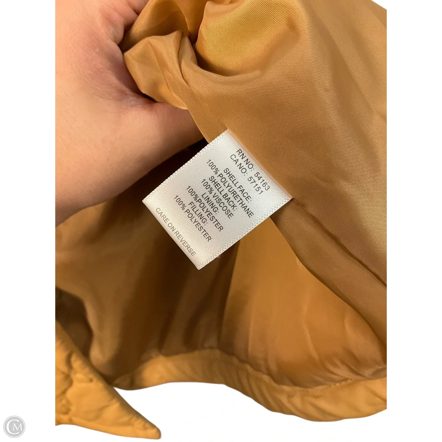 Jacket Puffer & Quilted By Marc New York In Tan, Size: Xl