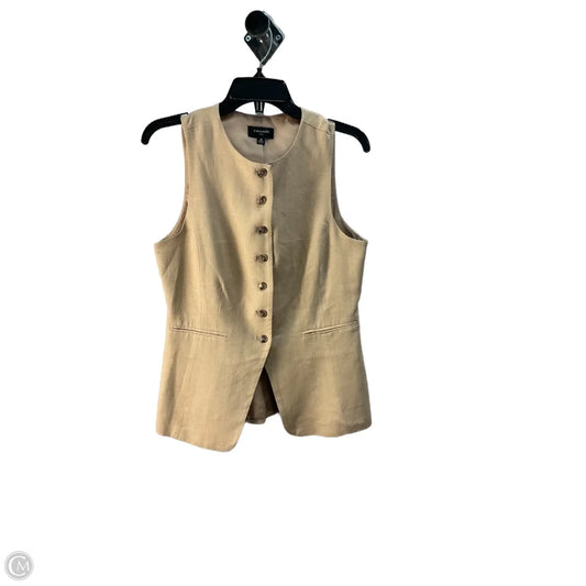 Vest Other By Tahari In Tan, Size: S