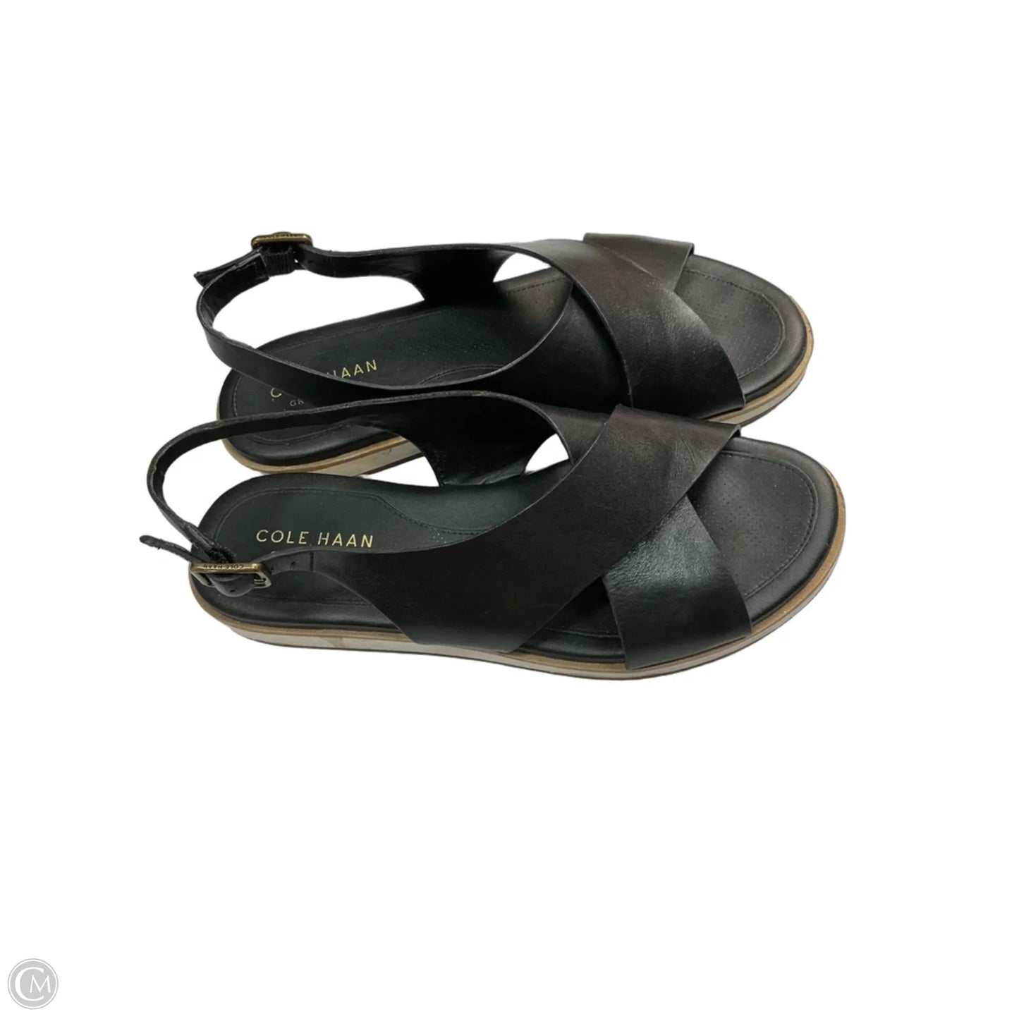 Sandals Flats By Cole-haan In Black, Size: 6