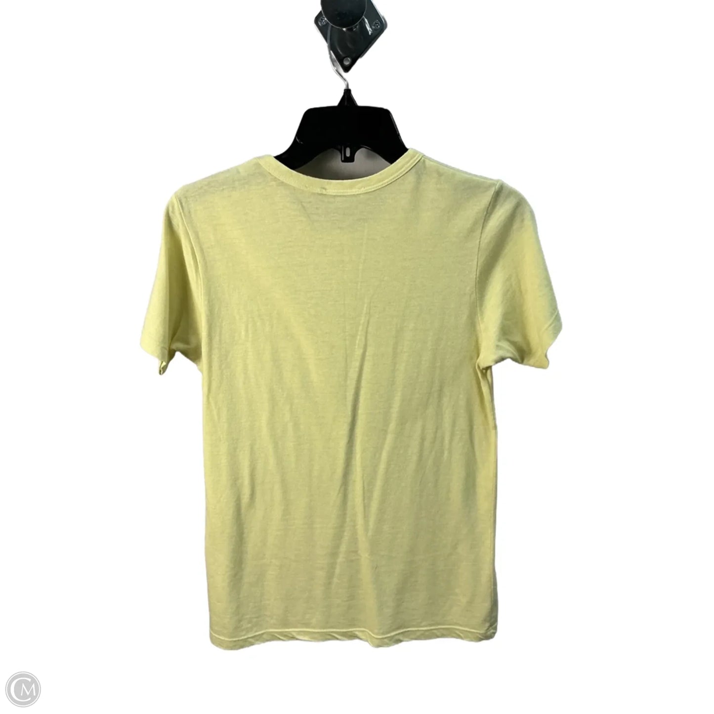 Top Short Sleeve Designer By Neiman Marcus In Yellow, Size: XS