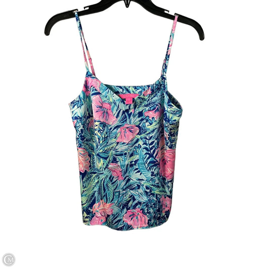Top Sleeveless By Lilly Pulitzer In Floral Print, Size: Xs