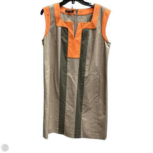 Dress Designer By Lafayette 148 In Taupe, Size: Xl