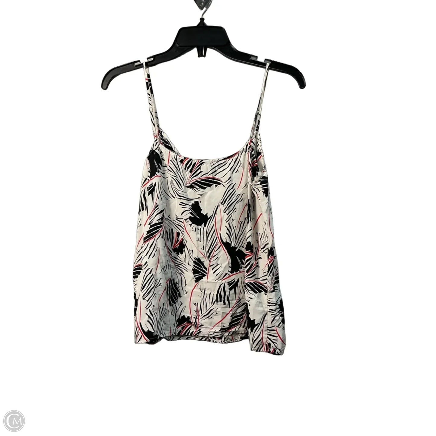 Top Sleeveless By Equipment In Black & Cream, Size: S