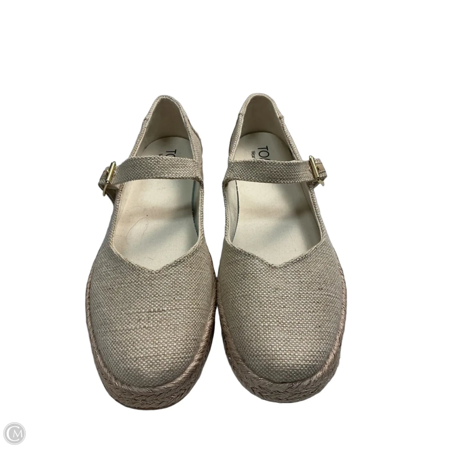 Shoes Flats By Toms In Beige, Size: 10